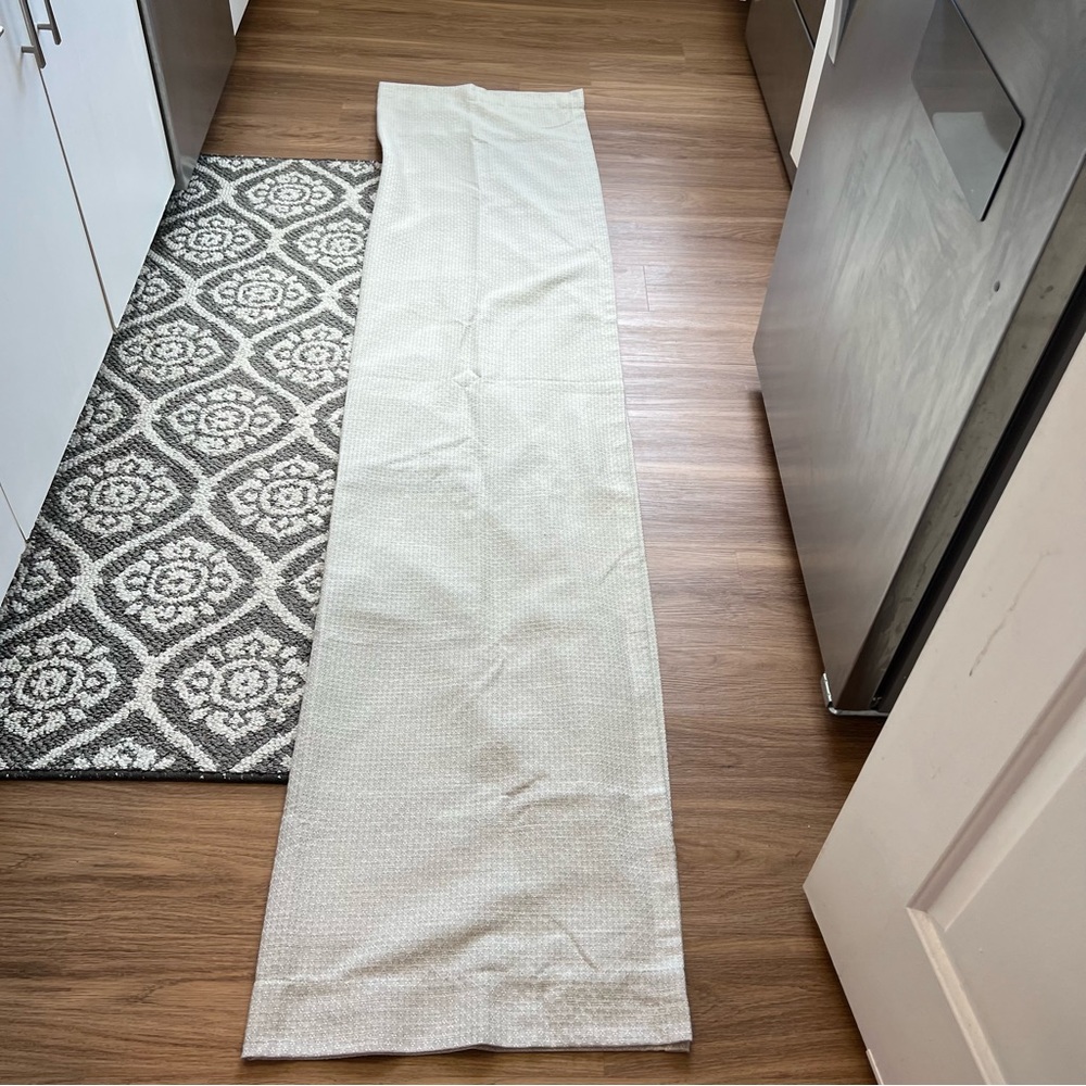 38x84 cream/ tan lined blackout curtain